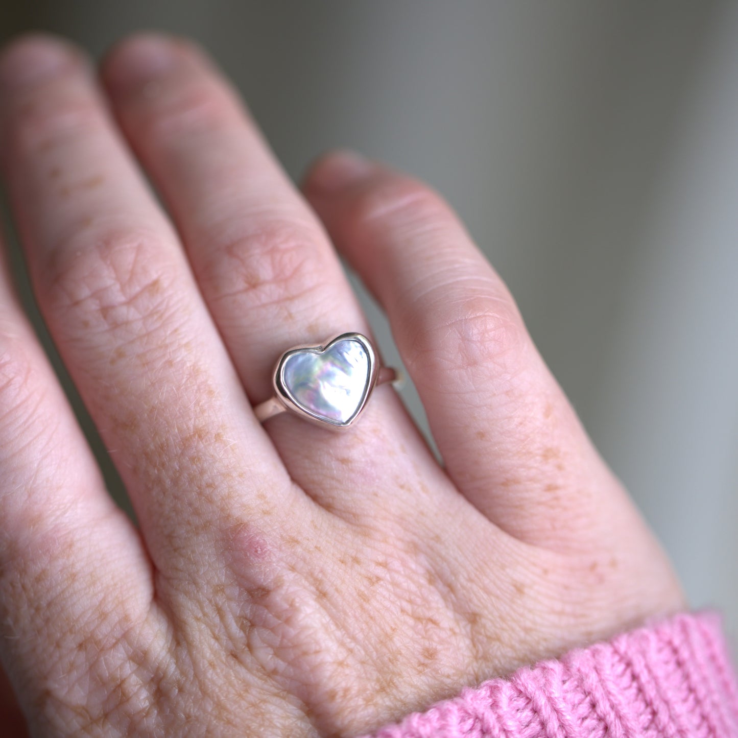 Heart Pearl Ring